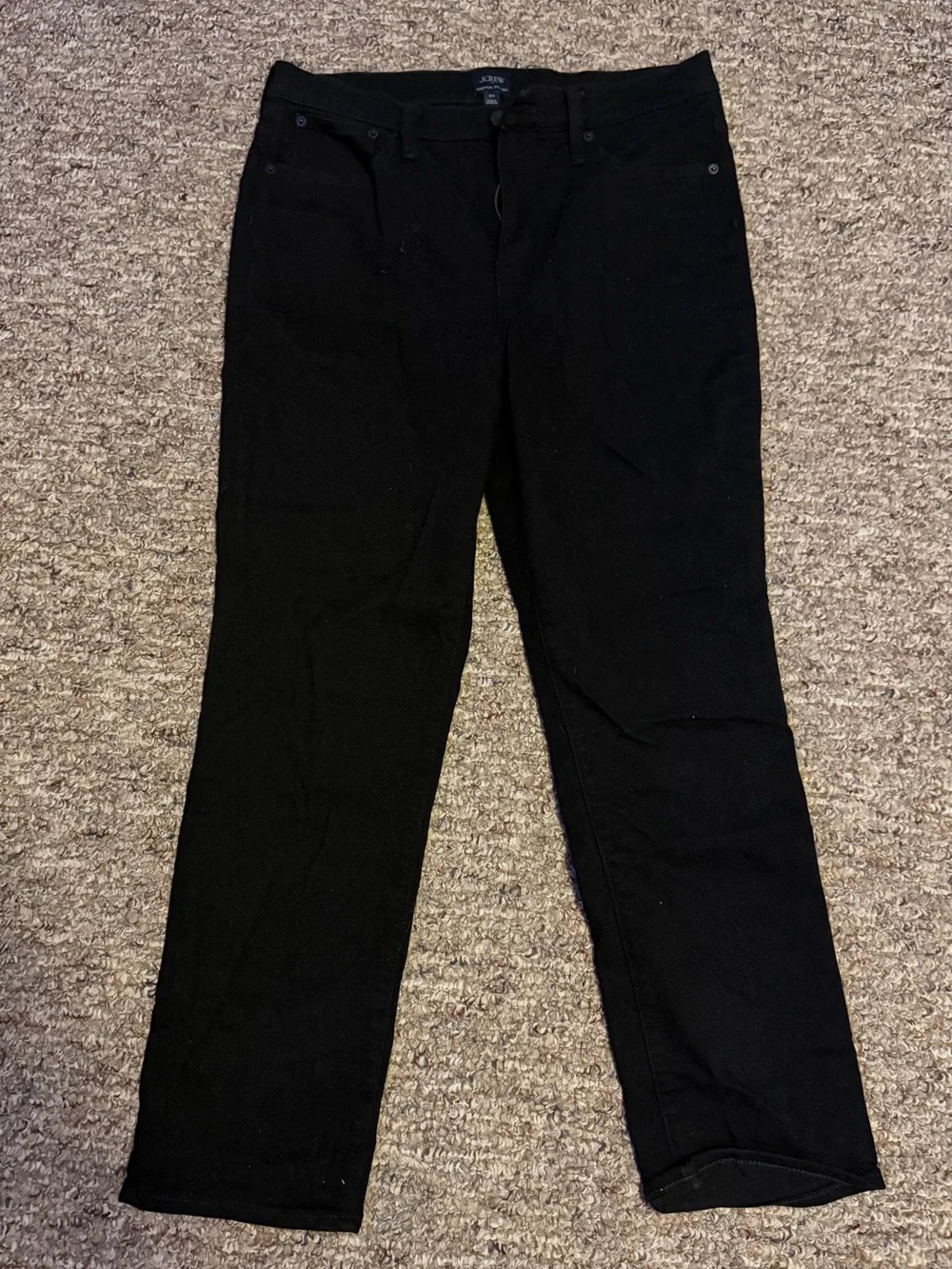 Black JCrew Straight Leg Pants